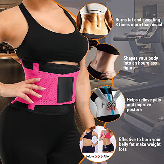 VITOMOR Waist Trainer Women Body Shaper Weight Loss Waist Cincher Waist  Trimmer Tummy Trainer Sweat Belt for Workout Fitness Unisex (A-Black, S) :  : Sports & Outdoors