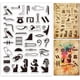 thumbnail image 1 of Sello de silicona transparente con jeroglíficos egipcios para hacer tarjetas. Alfabeto mágico transparente con glifos del antiguo Egipto., 1 of 8