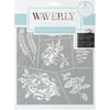 Waverly Inspirations Adhesive Screen Stencil, Jane Floral, 8" x 9"
