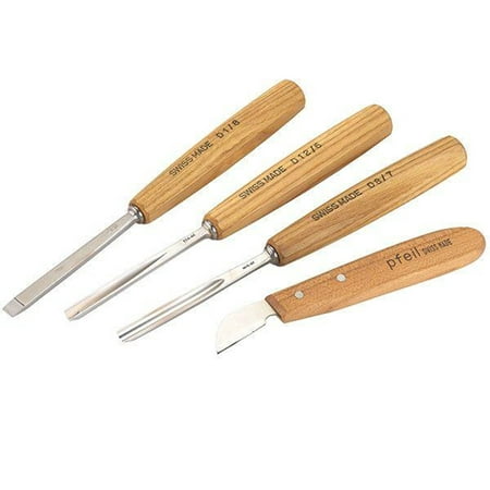 Pfeil Swiss made Intermediate Set of 4 Tools (Best Prices On Pfeil Tools Carving)