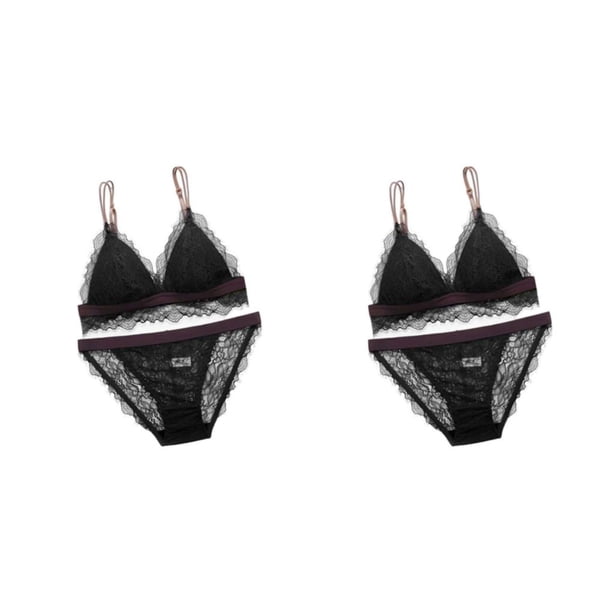 Sonducket Conjunto de sujetador, ropa interior sin costuras, Bralette sin espalda, copa de tres esquinas transpirable, sujetador, lencería de Type2 NO2