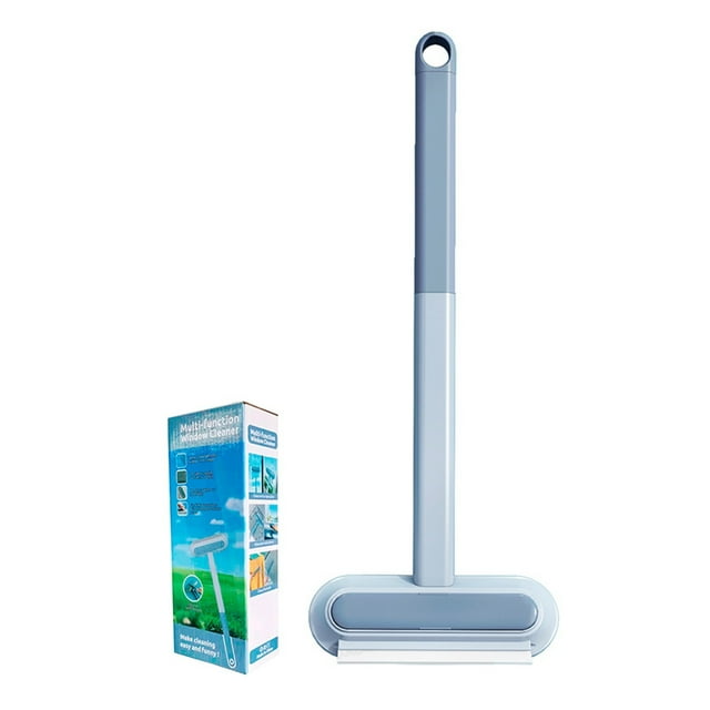 Window Screen Cleaner Brush Wet Dry Dual Use Fine Fiber for Dust Surface Cleaning Blue Home Tool