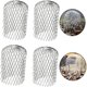 thumbnail image 1 of 4 Uds filtro protector de canalón filtro de malla de bajante de aluminio que evita que los residuos de hojas obstruyan las tuberías, 1 of 5