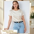 thumbnail image 6 of JASGOOD Women Leather Belt for Jeans Pants Ladies Skinny Dress belt with Gold Buckle 2 Pack, 6 of 10