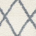 thumbnail image 4 of SAFAVIEH Venus Quincy Geometric Trellis Shag Area Rug, Ivory/Grey, 6'7" x 6'7" Round, 4 of 5