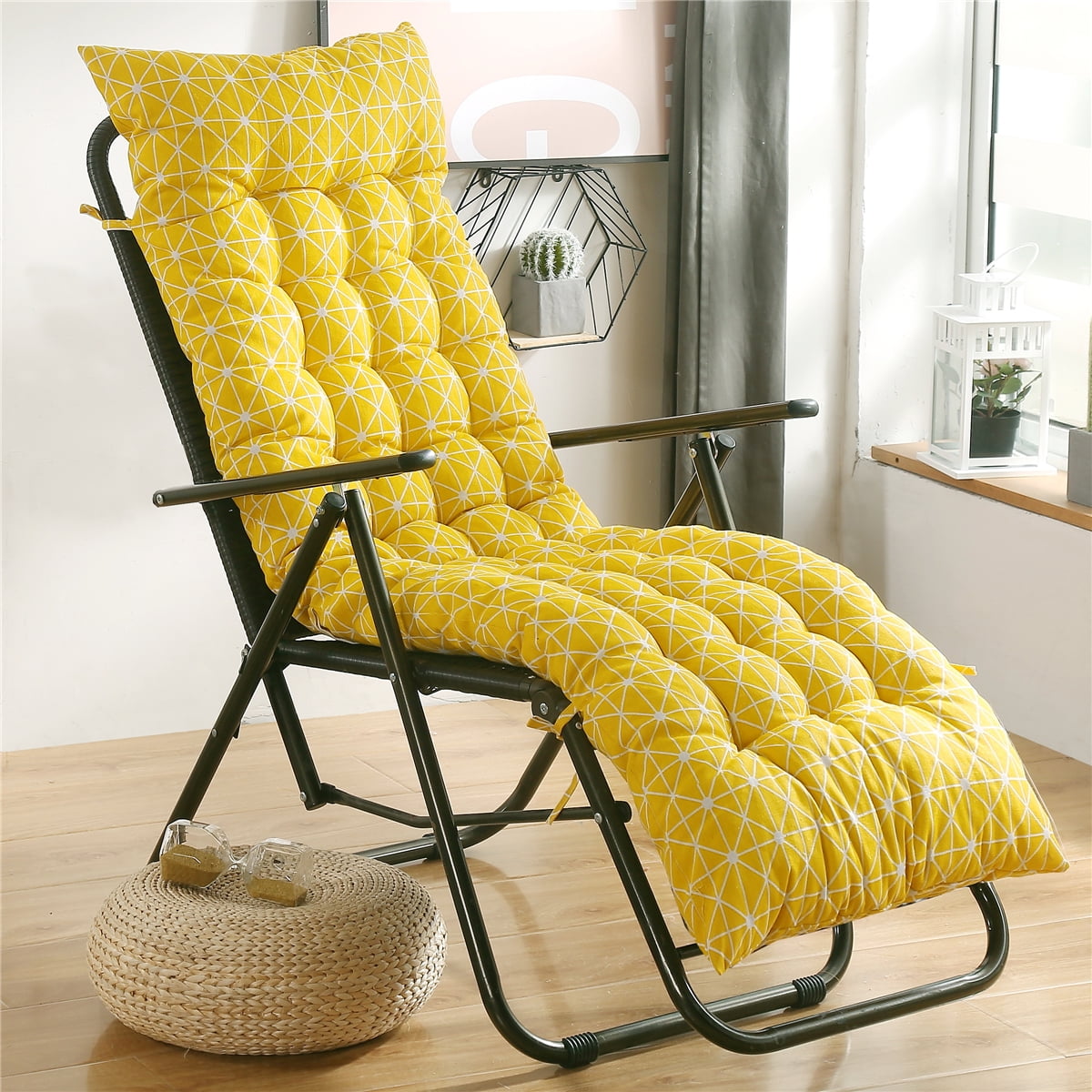 61x19 inch Outdoor Chaise Lounge Cushion,Sun Lounger Chair ...