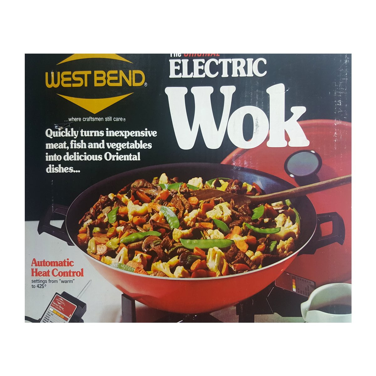 West Bend Electric Wok, Mandarin Red Model 5109