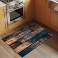 thumbnail image 3 of Vintage Wooden Large Area Rugs for Bedroom Living Room, Soft Non Slip Carpet Bedside Rug, Farmhouse Retro Shabby Wood Rectangular Floor Cover Kitchen Accent Rug 2'x3' for Dining Room/Office, 3 of 9
