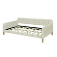 thumbnail image 6 of Harper & Bright Designs Modern Velvet Upholstered Tufted Twin Size Daybed with Button Tufted White, 6 of 10