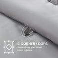thumbnail image 6 of Sleep Zone Twin/Twin XL Comforter Duvet Insert, Down Alternative Reversible Comforter, Lightweight, Soft and Breathable Bedding All Season, Diamond Quilting Grey, 6 of 7