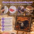 thumbnail image 5 of Halloween Ghost Pearl Art DIY Kit, Spooky Cute 3D diamond art kits for adults beginner, Witch Brew Art, Premium Sparkling Diamonds, Farm Halloween Decor Meaningful Craft Gifts C, 5 of 9