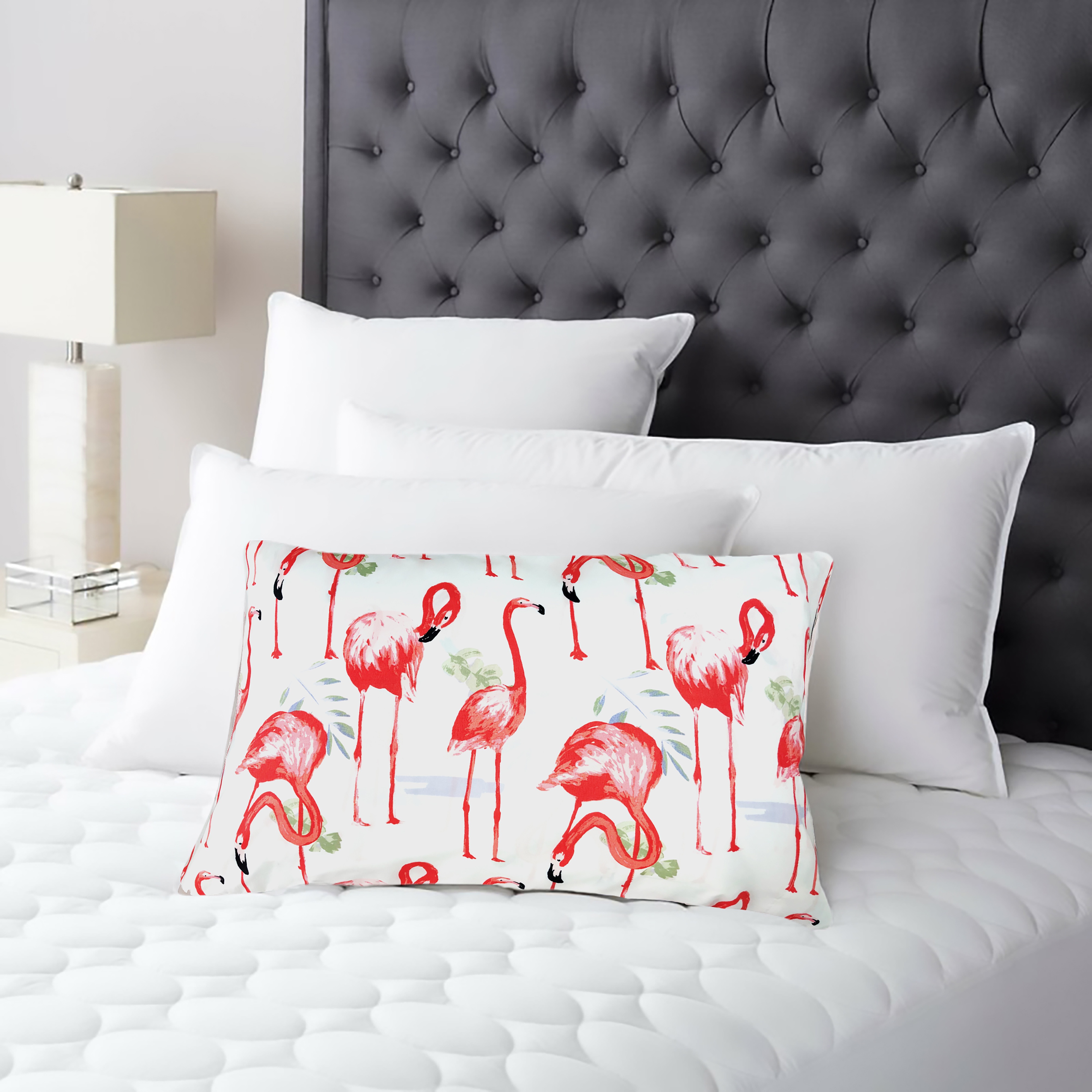 HARPER LANE Fancy Flamingo Standard Size Pillowcase Pair 20x30