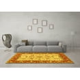 thumbnail image 3 of Ahgly Company Machine Washable Indoor Rectangle Persian Yellow Traditional Area Rugs, 2' x 3', 3 of 4