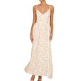 thumbnail image 3 of Womens 2025 Summer Maxi Dress Sleeveless Floral Smocked Boho Beach Long Dress Yellow L, 3 of 9