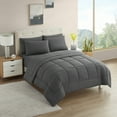 thumbnail image 6 of Luxury Gray 7-piece Bed in a Bag Down Alternative Comforter Set, King, 6 of 7