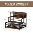 thumbnail image 2 of 3 Tier Coffee Syrup Rack Organizer, 12 Water Bottles Holder Stand for Kitchen  Storage, 2 of 6
