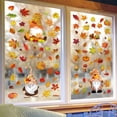 thumbnail image 2 of Thanksgiving Autumn Maple Dwarf Electrostatic Window Sticker Thanksgiving Scene Layout Sticker, 2 of 8