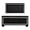 Black, variant on Modern Wood 2-Drawer Nightstand / Meets Bedroom Requirements