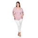 thumbnail image 5 of Blusa de encaje con torerita Roman Fashion /Tallas Extras, 162N (Rosa palo) rosa 42, 5 of 6