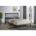 thumbnail image 3 of Cappuccino Queen Rubberwood & MDF Wooden Platform Bed (Fully Slated), 3 of 3