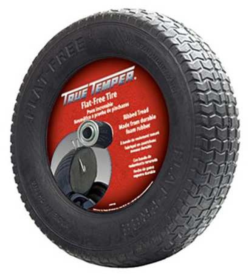 TRUE TEMPER FFTKBCCGR Wheelbarrow Tire,Knobby,16 In. Dia.