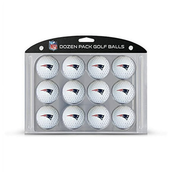 Bolas de golf de tamaño reglamentario, 12 unidades, con estampado duradero a todo color del equipo Team Golf NFL New England Patriots