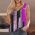 thumbnail image 2 of KeFaWanJu Tank Tops for Women under $5 Summer 2025 Sleeveless Blouse Tops Loose Fit V-Neck Printed Shirts, 2 of 5