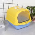 thumbnail image 1 of Hooded Litter Box Litter Box With Lid Large Litter Boxes For Big Cats Enclosed Litter Box Fully Enclosed Large Cat Litter Box With Door Isolate Smelly Cat Toilet Cat Pet, 1 of 1
