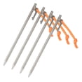 thumbnail image 1 of 7.9 Inch / 9.4 Inch Outdoor Lightweight Titanium Alloy Tent Pegs Stakes Nails with Reflective Rope for Canopy Camping Tent, 1 of 8