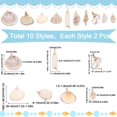thumbnail image 2 of Charm SUNNYCLUE, 20 unidades, conchas marinas a granel, oro blanco natural, para bricolaje, 2 of 6