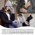 thumbnail image 6 of Britt's Knits Bristol 2-in-1 Faux Suede Fingerless Gloves, Tan (Women's), 6 of 9