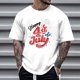thumbnail image 1 of Tops para hombre, blusas y camisas de cuello redondo y manga corta para hombre, tops casuales de cuello redondo y manga corta con estampados especiales para hombre., 1 of 5