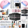 thumbnail image 1 of Kit de gel de uñas Poly Modelones 8 Rosy Pink con lámpara LED de 48 W, 1 of 9