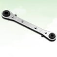 thumbnail image 2 of Adjustabl Ratchet Wrench Double Head Reversible Opening Changing Refrigeration Tools Car Repairing Ratchet Spanner Hand Tool (Silver), 2 of 8