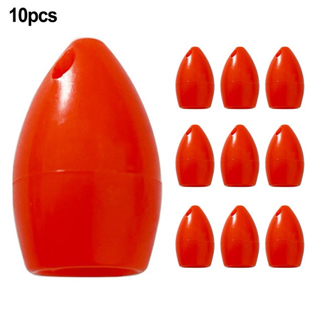 Bgsha 10x Leurre de Pêche à la Mouche Contrepoids Aide au Lancer Accessoires d'Appât Flottant