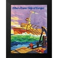 thumbnail image 2 of Retrosci-fi 12x14 Black Modern Framed Museum Art Print Titled - Ether-Powership of Europa, 2 of 5