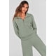 thumbnail image 4 of Conjunto Deportivo PRETTYGARDEN Sudadera con Media Cremallera y Pantalones Palazzo de Pierna Ancha M, 4 of 8