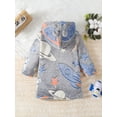 thumbnail image 4 of WIBACKER Fleece Bathrobe for Boy Girl Toddler Kids Cartoon Ear Hooded Towels Spa Beach Plush Robe, 4 of 10