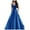 Blue, variant on Dresses for Women Under $10,Women's Solid Color V-Neck Suspender Sleeveless Evening Dress
