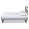thumbnail image 3 of Bowery Hill King Size Light Gray Upholstered Wood Platform Bed, 3 of 11