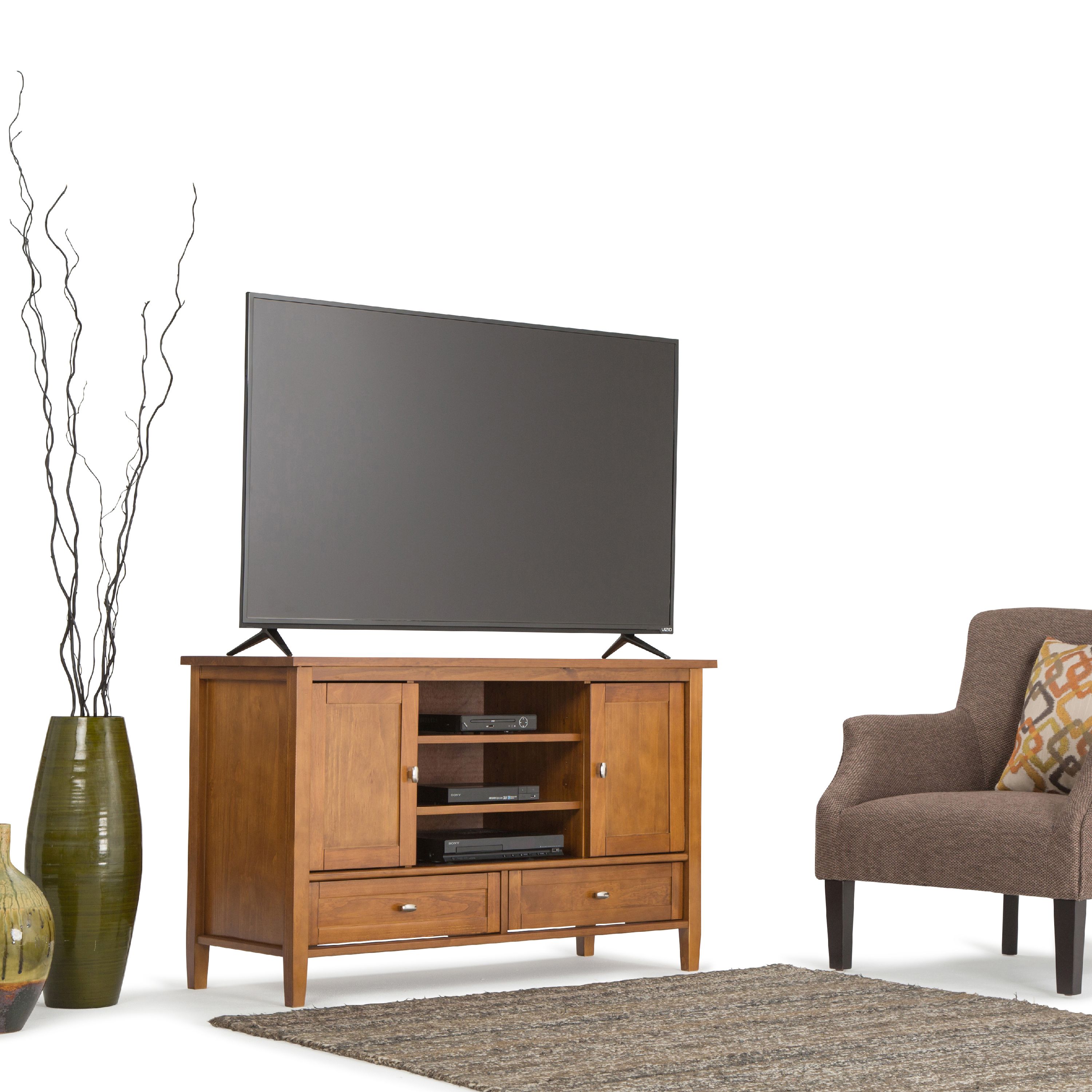 Simpli Home Warm Shaker Tv Media Stand