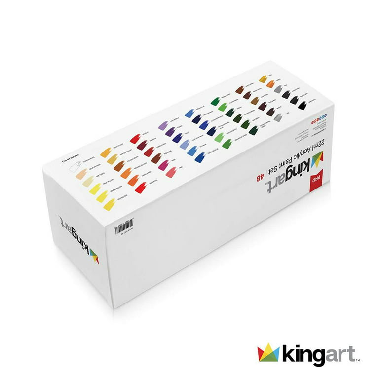 KINGART PRO Artist Acrylic Paint, 22ml (0.74oz), Set of 48 Colors -  Walmart.com