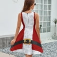 thumbnail image 6 of Santa Claus Suit Fashion Statement Dress Fashion Beach Long Dresses Female Party Printed Sundress, 6 of 7