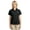 Black, variant on Ladies Patterned Easy Care Camp Shirt-XL (Black)