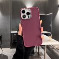 thumbnail image 3 of Funda de teléfono con parachoques de lente electrochapada para iPhone 14 Pro Max 13 12 11 15 16 Pro Max X XR XS Max 7 8 Cubierta trasera de silicona de color sólido, 3 of 5