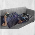 thumbnail image 6 of City Soft Flannel Fleece Blanket, Downtown in Hong Kong Urban View at Night High Rise Buildings Modern Business District, Cozy Plush for Indoor and Outdoor Use, 60" x 80", Multicolor, by Ambesonne, 6 of 6