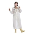 thumbnail image 2 of Thickened EVA Rain Poncho for Adults, Reusable Waterproof Raincoat with Hood, Portable Outdoor Rain Gear for Hiking Cycling Commuting, Unisex Cape-Style Rain Cape, 2 of 6