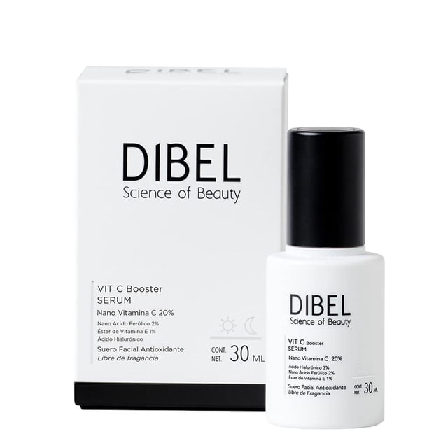 Suero Facial Antioxidante Reve Dermatologique Dibel VIT C Booster Vitamina C para Mitigar Arrugas
