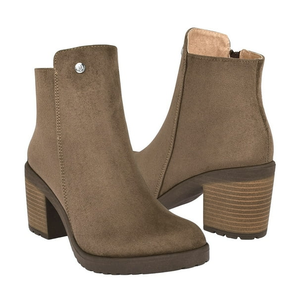 BOTINES STYLO MUJER 5100 SUEDE CAFE