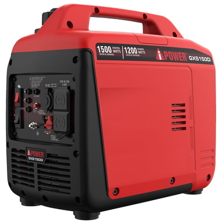 A-iPower 1500-Watt Recoil Start Ultra-Light Inverter Generator with 60cc OHV Engine and CO Sensor